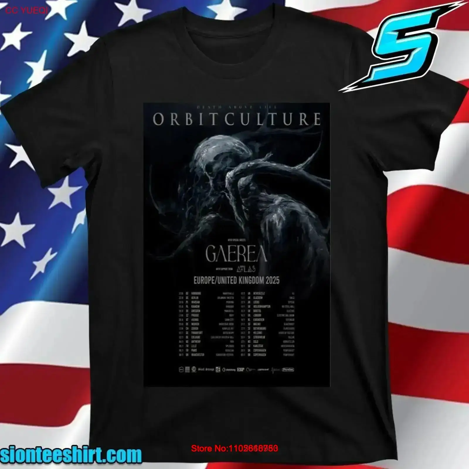Vintage Fashion Eu - เสื้อยืดลายใหม่ Poster Orbit Culture Death Above