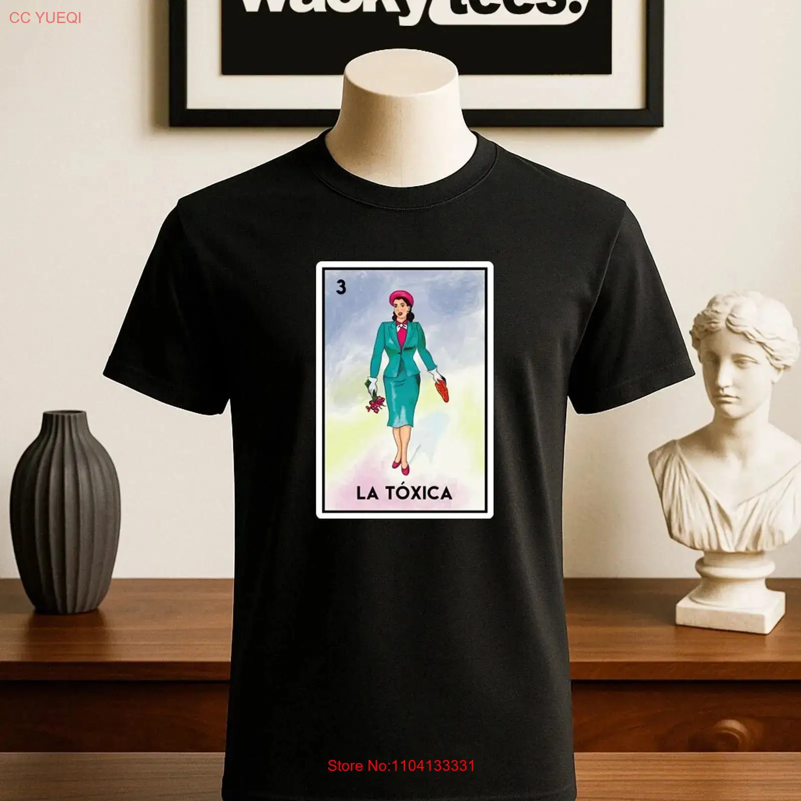 Vintage Fashion La - เสื้อยืด La Toxica Dama Loteria The