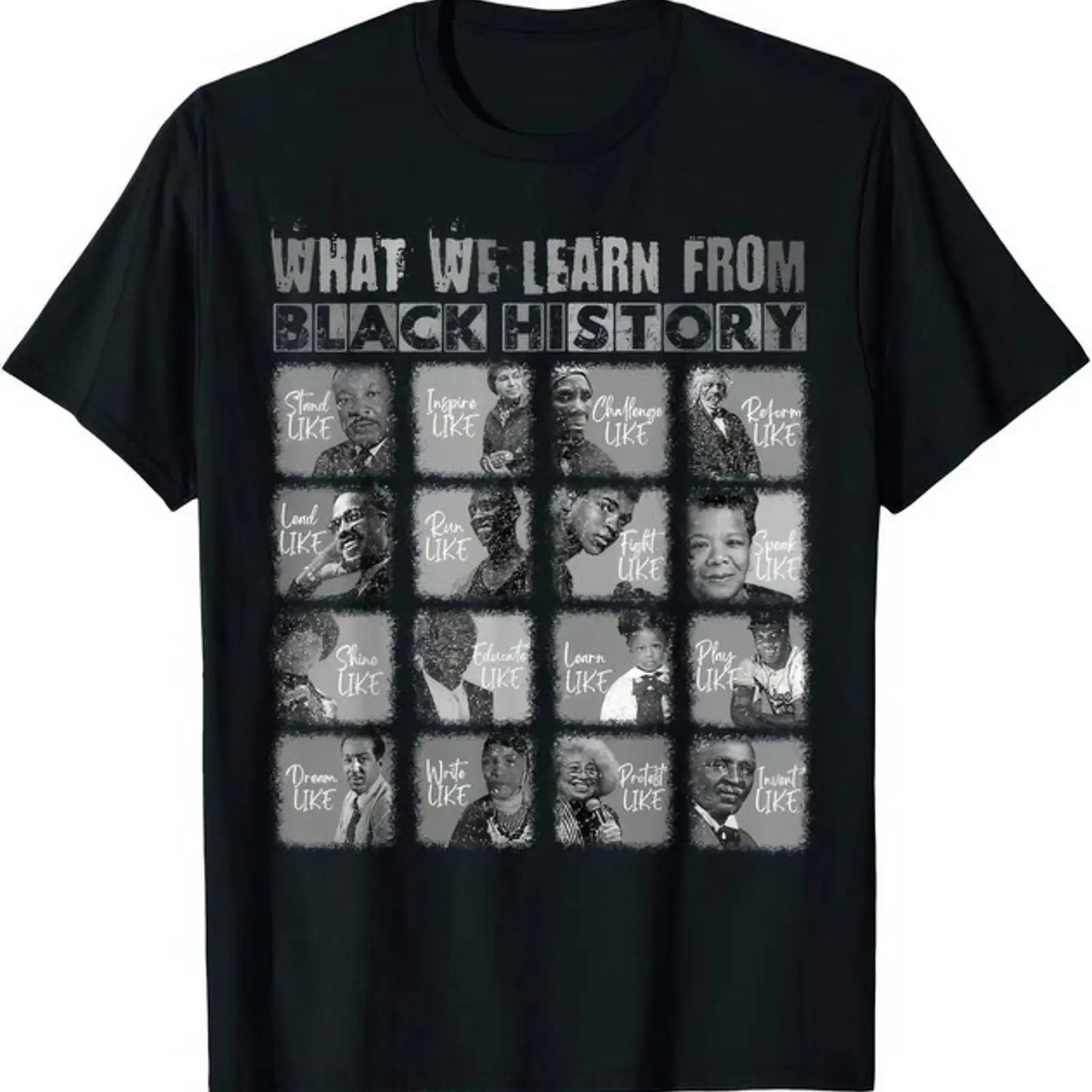 Vintage Fashion History - เสื้อยืด Black History Leaders 2025 Learn