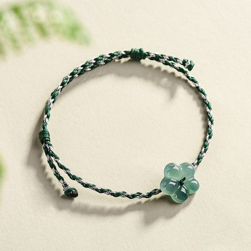 Vintage Fashion Luxury - หยกพม่าสร้อยข้อมือหยกธรรมชาติเสน่ห์ของเครื่องประดับแฟชั่นของขวัญวินเทจสำหรับผู้หญิงเครื่องรางกำไลข้อมือหรูหรา