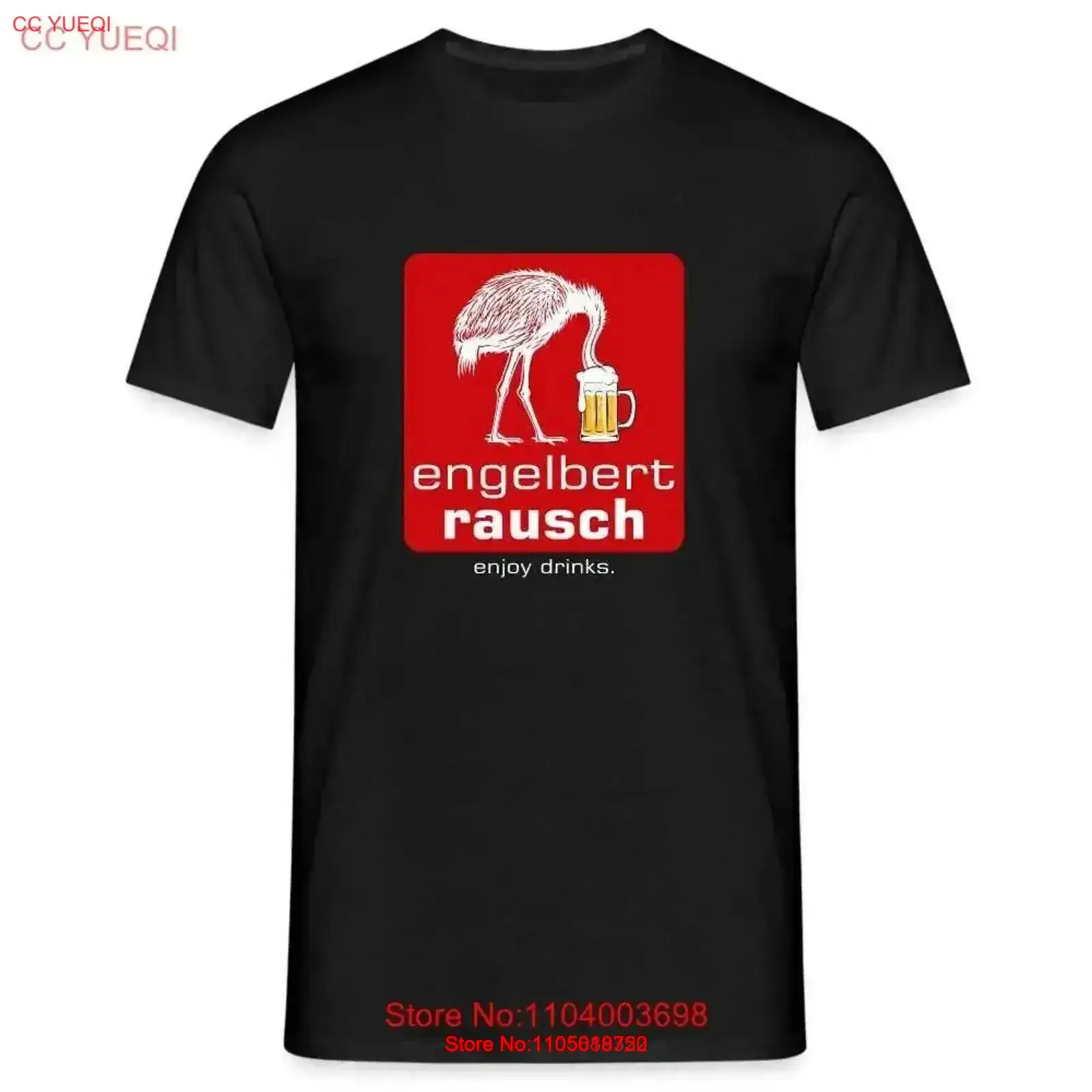 Vintage Fashion Ideas - เสื้อยืด Engelbert Rausch Beer แนวตลกขบขัน ลายพารอดี้