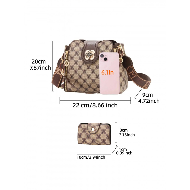 กระเป๋าสะพายไหล่พิมพ์ลายตัวอัก - Vintage Fashion Prints บทวิจารณ์และราคา