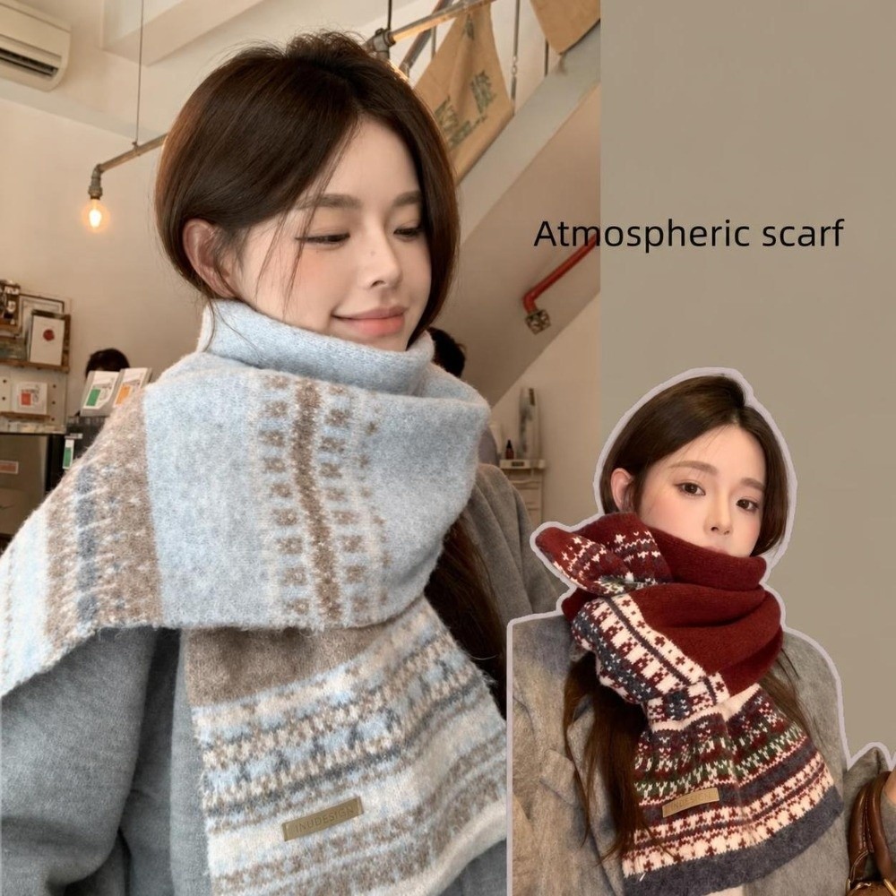 ผ้าพันคอลายแฟร์ไอล์แบบใหม่ ดีไ - Vintage Fashion Faire บทวิจารณ์และราคา
