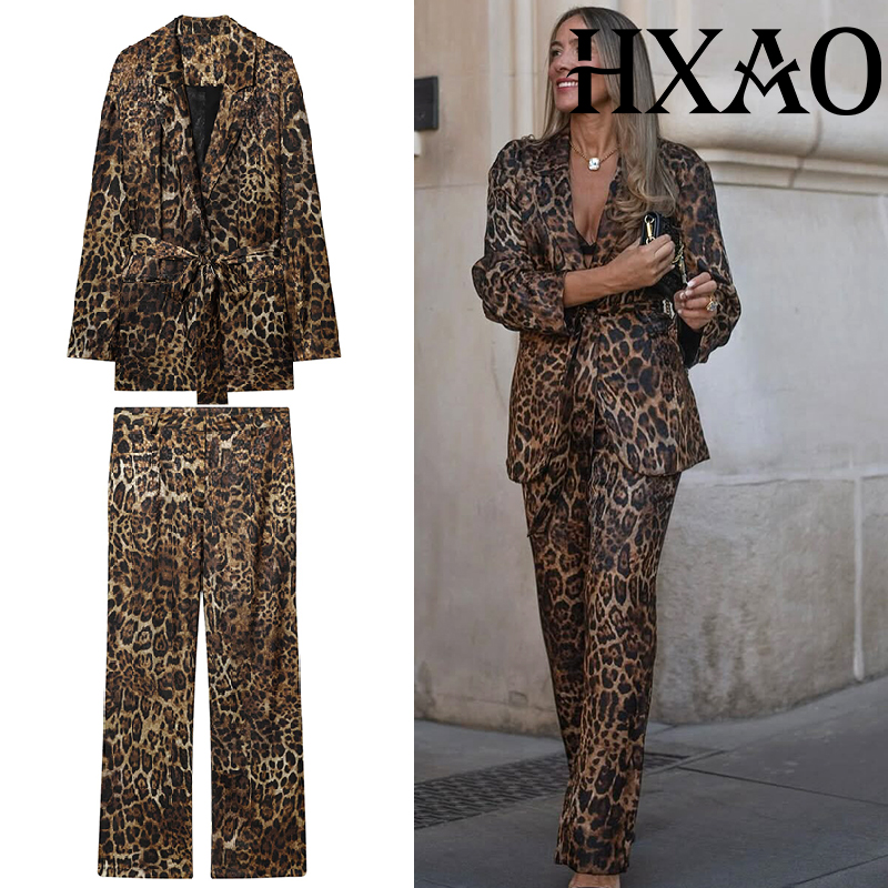 ชุดเซ็ตเสื้อผ้าลายเสือดาว HXAO - Vintage Trench Coat บทวิจารณ์และราคา