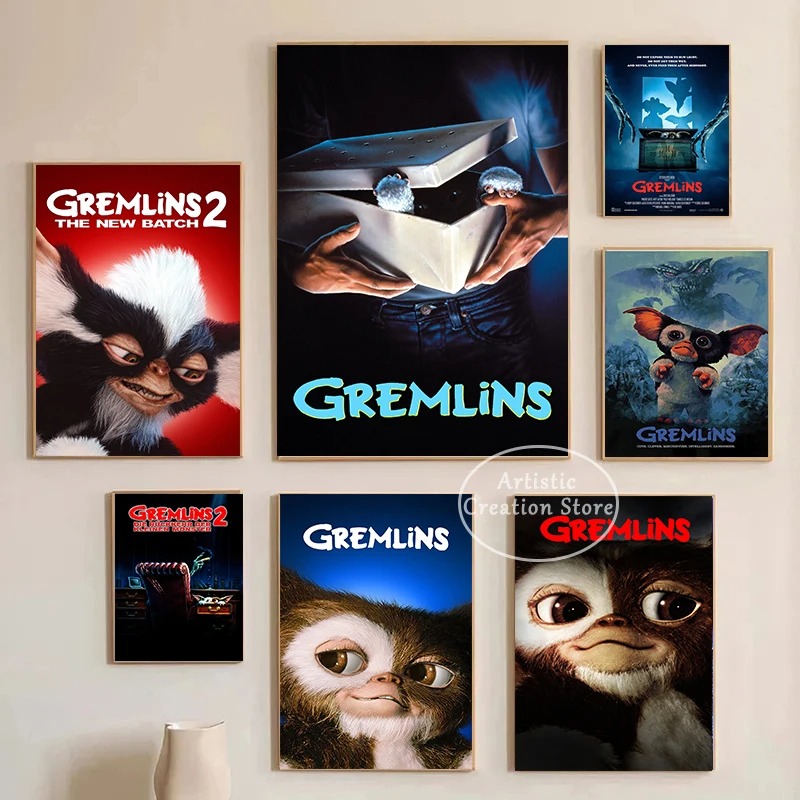 Gremlins ภาพยนตร์คลาสสิกภาพวาด - Vintage Fashion Illustrations บทวิจารณ์และราคา