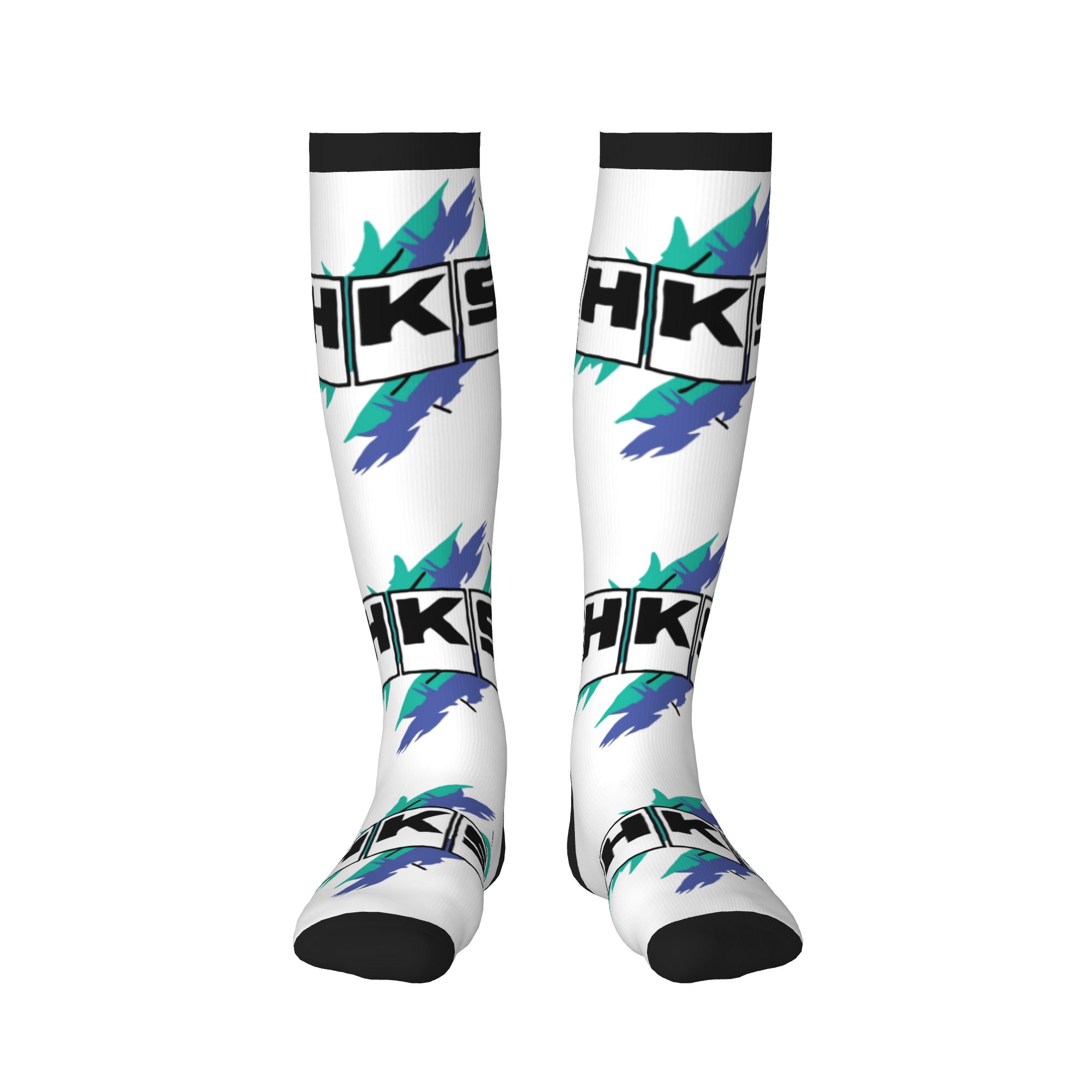 ถุงเท้าลายแฟชั่น HKS โลโก้สไตล - Vintage Fashion Prints บทวิจารณ์และราคา