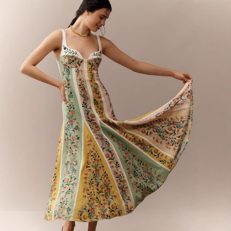 แฟชั่นผู้หญิงที่สง่างามแขนกุดช - Vintage Fashion Prints บทวิจารณ์และราคา