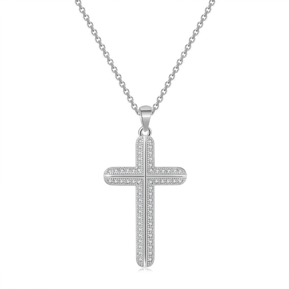 เงินสี Cross จี้สร้อยคอ Vintag - Vintage Fashion Faire บทวิจารณ์และราคา