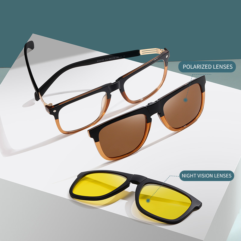 แว่นกันแดดแบบหนีบ แว่นกันแดดโพ - Vintage Fashion Luxury บทวิจารณ์และราคา
