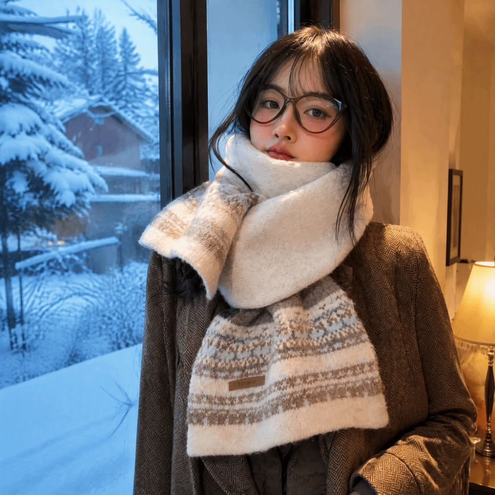 ผ้าพันคอลายแฟร์ไอล์แบบใหม่ ดีไ - Vintage Fashion Faire บทวิจารณ์และราคา