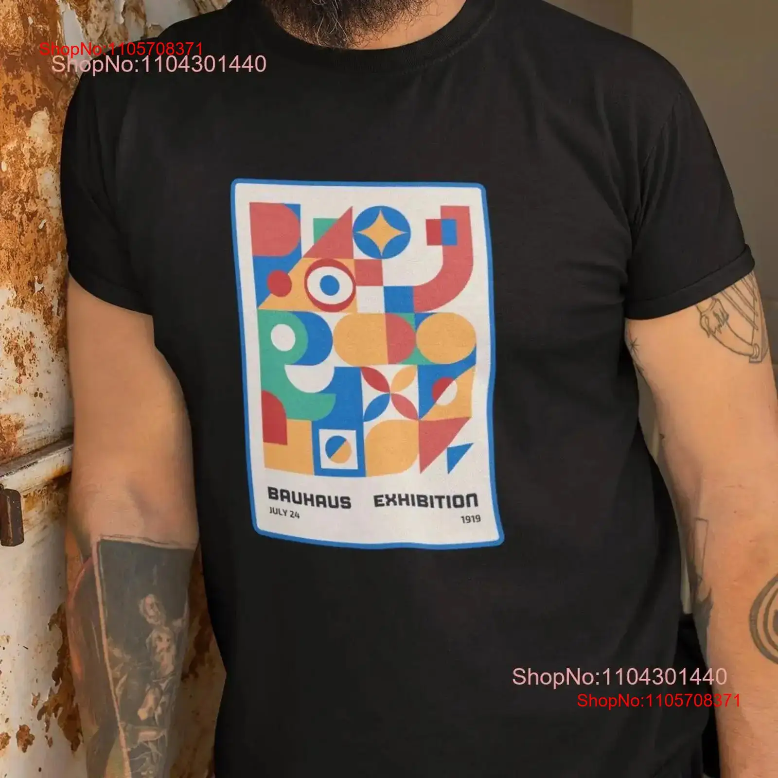 เสื้อยืดลายศิลปะเรขาคณิตแบบนาม - Vintage Fashion Exhibition บทวิจารณ์และราคา
