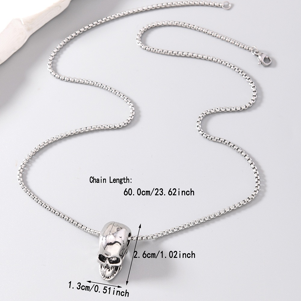 สร้อยคอโลหะผสมลายหัวกะโหลกสไตล - Vintage Fashion Ideas บทวิจารณ์และราคา