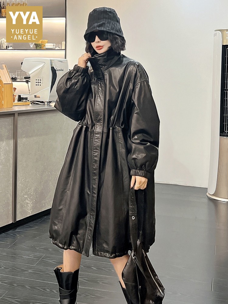 เสื้อโค้ทหนังวัวแท้สไตล์วินเทจ - Vintage Trench Coat บทวิจารณ์และราคา