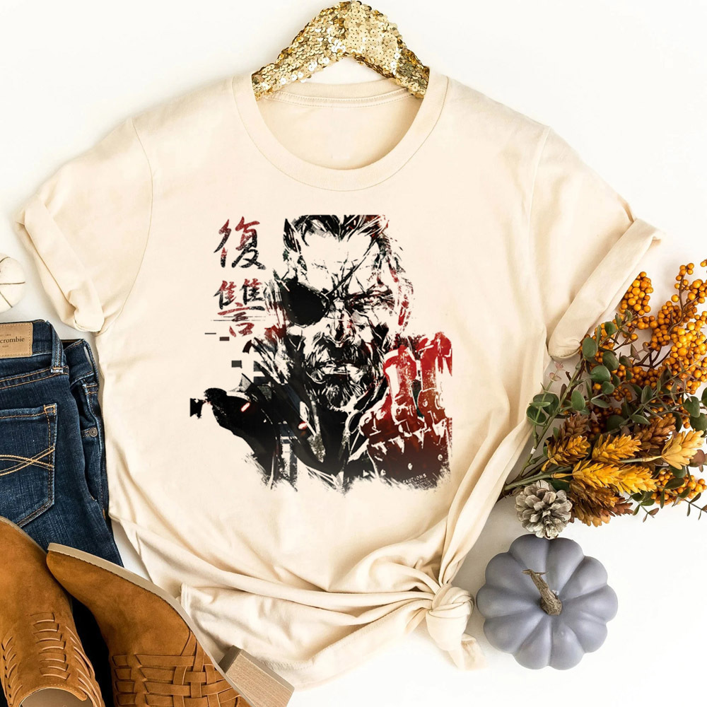 เสื้อยืดเมทัลเกียร์โซลิดวัยรุ่ - Vintage Fashion For Sale บทวิจารณ์และราคา