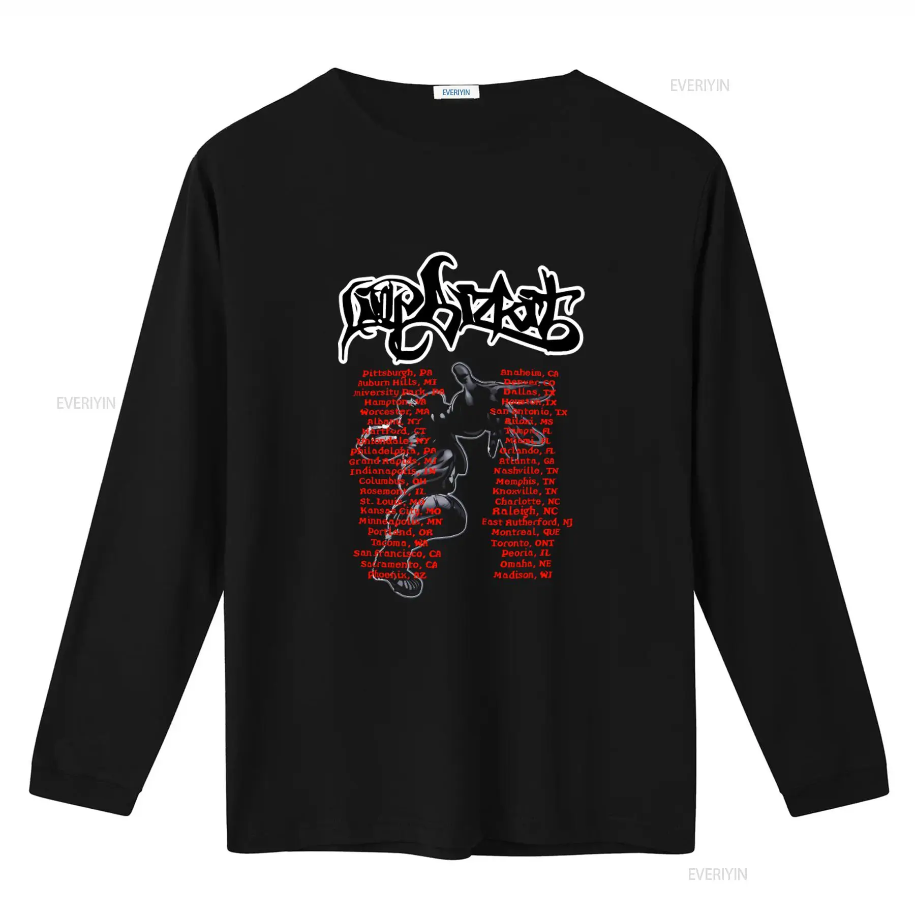 เสื้อยืดผ้าฝ้ายสีดำ Limp Bizki - Vintage Fashion Ideas บทวิจารณ์และราคา