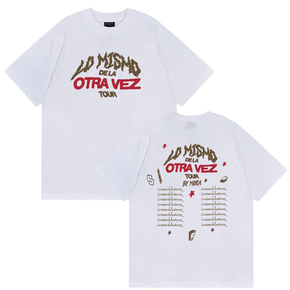 เสื้อยืดพิมพ์ลาย Mora Lo Mismo - Vintage Fashion La บทวิจารณ์และราคา