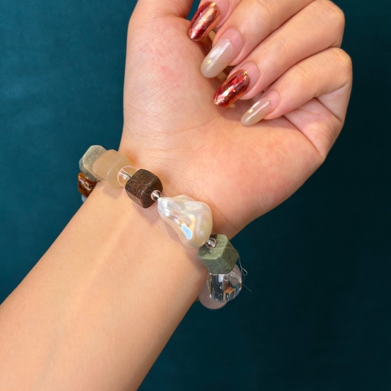 สร้อยข้อมือวินเทจเคลือบสีดำประ - Vintage Fashion Luxury บทวิจารณ์และราคา