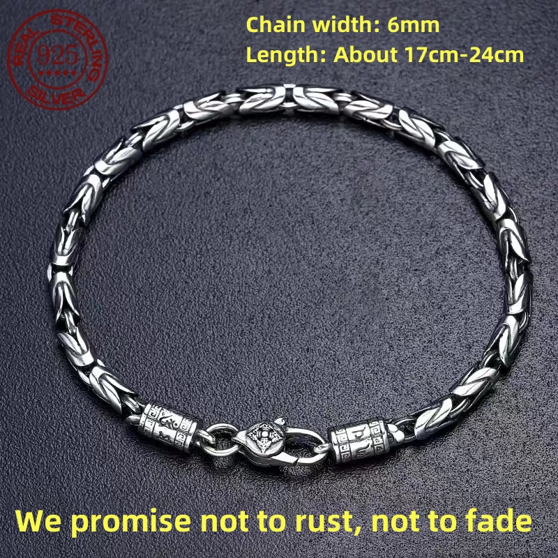 ขายดี S925 สร้อยข้อมือเงินสเตอ - Vintage Fashion For Sale บทวิจารณ์และราคา