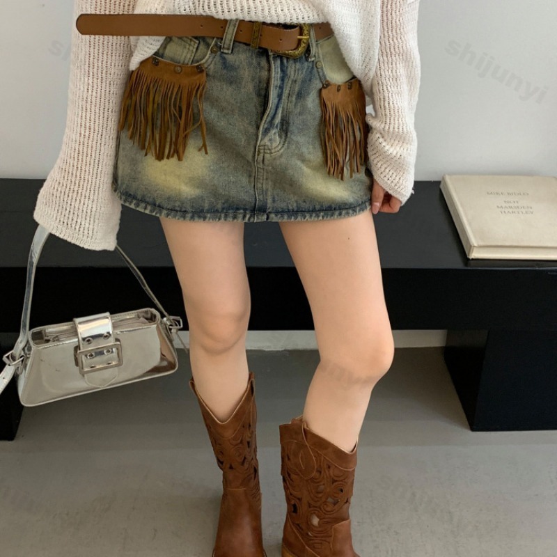 ผู้หญิงฮอลโลว์คาวบอยบู๊ทส์ฤดูใ - Vintage Fashion Luxury บทวิจารณ์และราคา