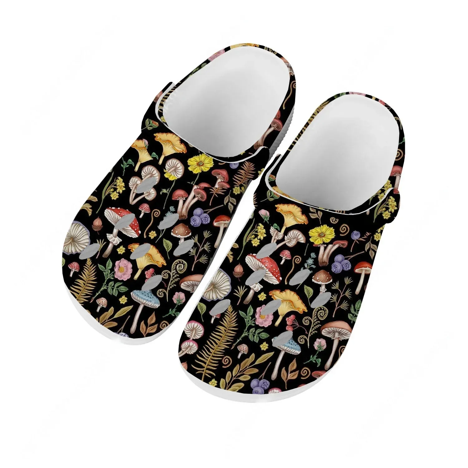 รองเท้าแตะวินเทจลายเห็ดสำหรับผ - Vintage Fashion Prints บทวิจารณ์และราคา