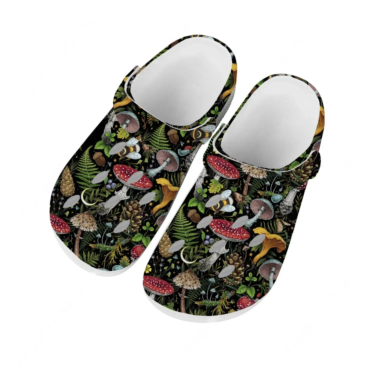 รองเท้าแตะวินเทจลายเห็ดสำหรับผ - Vintage Fashion Prints บทวิจารณ์และราคา