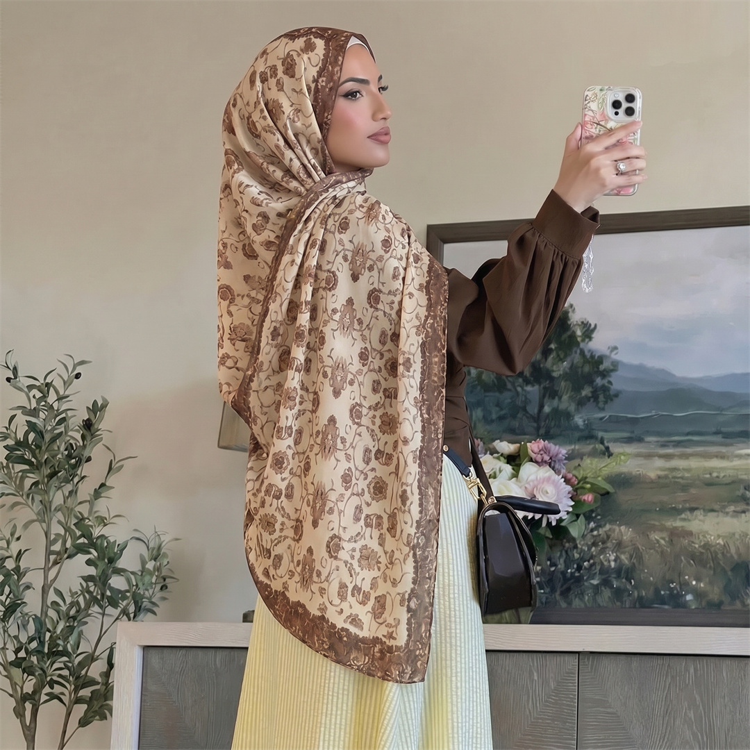 ผ้าคลุมศีรษะลายดอกไม้สไตล์วินเ - Vintage Fashion Prints บทวิจารณ์และราคา